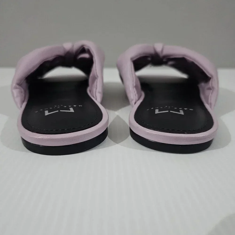 Marc Fisher LTD Olita Slide Sandal Womens 8.5 Lilac Padded Knot Slip On NEW